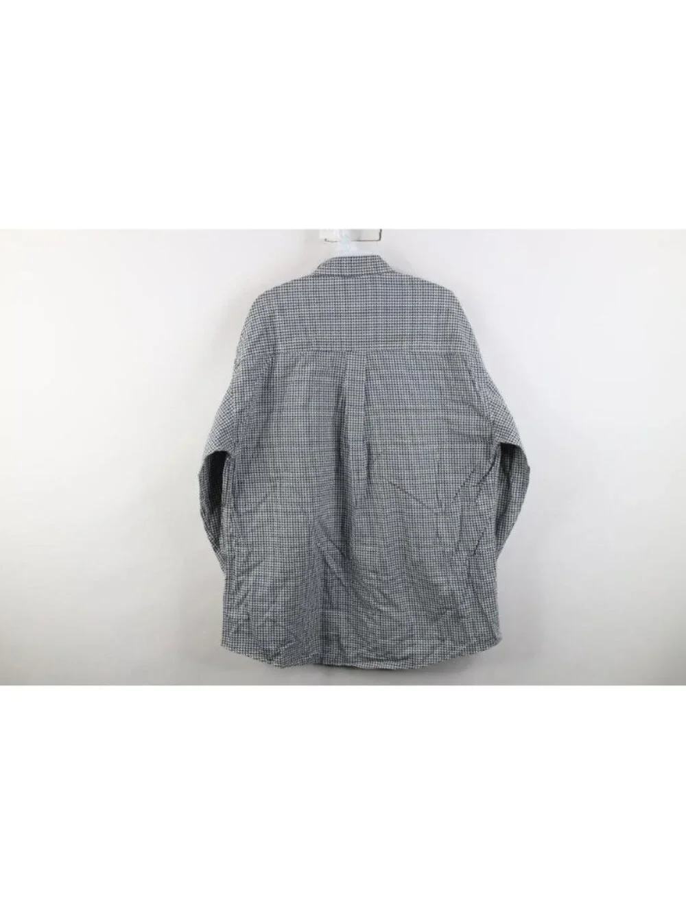 Vintage 90s Streetwear Mens Large Houndstooth Collared Button Down Shirt Cotton